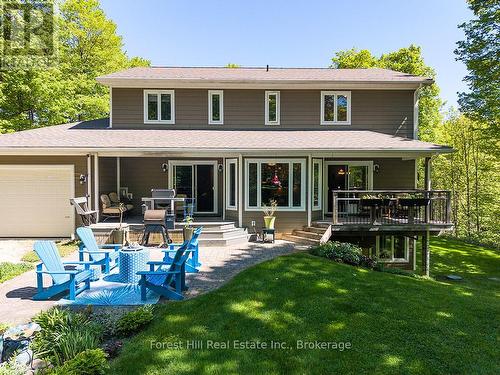 Rear decks and patio - 157 Glen Fiddish Road, West Grey, ON - Outdoor With Deck Patio Veranda