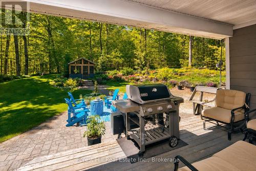 Covered back porch - 157 Glen Fiddish Road, West Grey, ON - Outdoor With Deck Patio Veranda