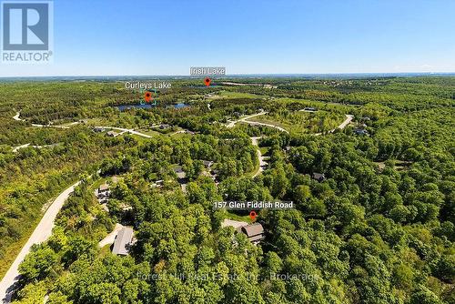 Nearby Irish Lake for paddling, swimming & fishing - 157 Glen Fiddish Road, West Grey, ON - Outdoor With View