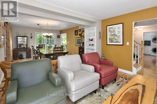 Living and Dining areas - 157 Glen Fiddish Road, West Grey, ON - Indoor Photo Showing Living Room