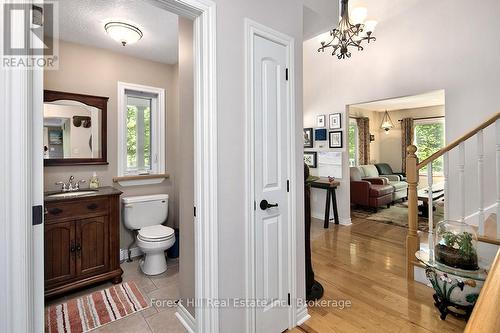 Main floor Powder Room off Foyer - 157 Glen Fiddish Road, West Grey, ON - Indoor Photo Showing Bathroom