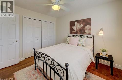 Hardwood-finish flooring enhancing the bedroom space - 7 Housler Lane, Cambridge, ON 