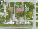 Extensive property featuring multiple structures, paved parking areas, and mature trees - 262-270-276 Hixon Road, Hamilton, ON 