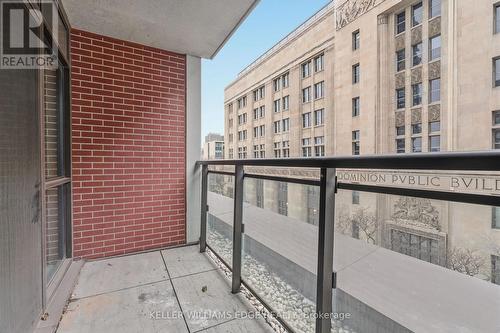 Balcony - 408 - 112 King Street E, Hamilton, ON 