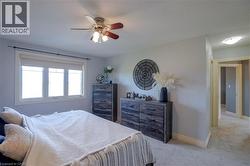 Carpeted room with light grey wall paint - 