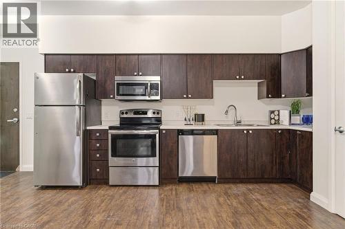 Kitchen w/ Stainless Steel Appliances - 112 King Street E Unit# 408, Hamilton, ON 