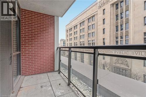 Balcony - 112 King Street E Unit# 408, Hamilton, ON 