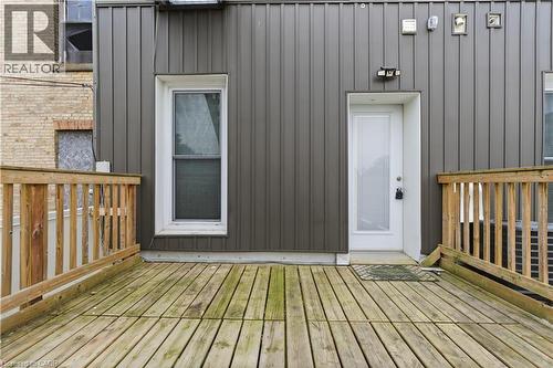 Back door/Fire Escape access to second floor - 389 Dundas Street, Woodstock, ON 