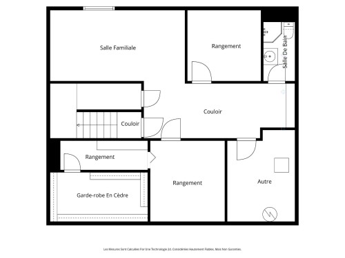 Plan (croquis) - 112 Ch. Jos-Montferrand, L'Ange-Gardien, QC 