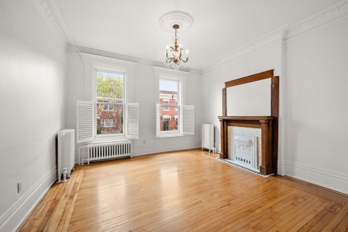 Salon - 1-17 Av. Chesterfield, Westmount, QC - Indoor With Fireplace