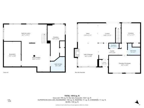 Plan (croquis) - 295 Rue Sherbrooke, Sainte-Thérèse, QC 