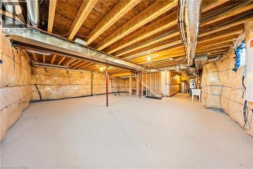 View of unfinished basement - 1 Bee Crescent, Brantford, ON 