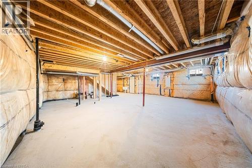 Unfinished basement featuring a sink - 1 Bee Crescent, Brantford, ON 
