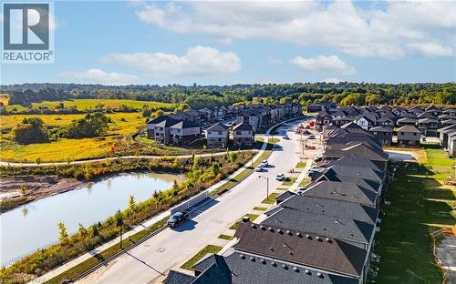 Aerial view of residential area - 1 Bee Crescent, Brantford, ON 