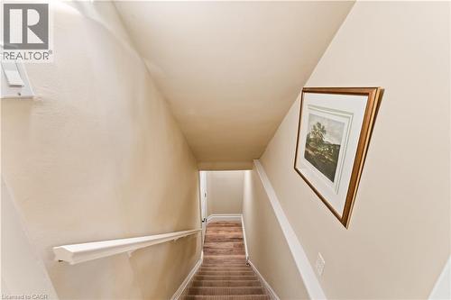 Stairway down to unfinished basement. - 3040 First Street, Burlington, ON - Indoor Photo Showing Other Room