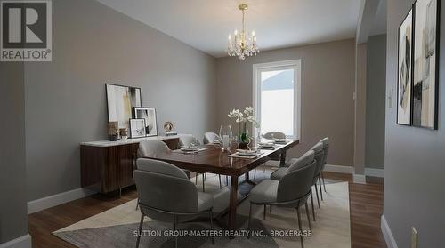 Virtually Staged Dining Room - 932 Brodie Avenue, Kingston (City Southwest), ON - Indoor Photo Showing Dining Room