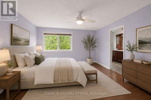 Primary bedroom - virtually staged - 44 Dunbarton Court, Ottawa, ON 