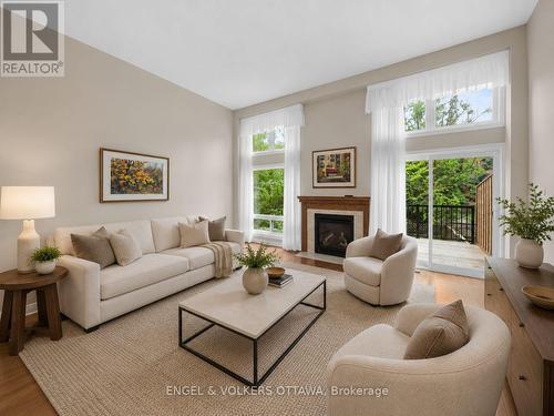 Living Room - virtually staged - 44 Dunbarton Court, Ottawa, ON 