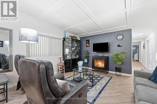 205 Chestnut Drive, Central Huron (Goderich), ON - Indoor Photo Showing Living Room With Fireplace
