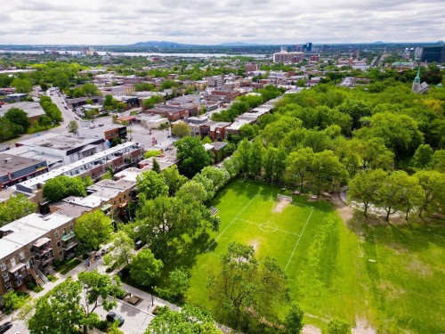 Photo aérienne - 4377  - 4381 Rue Chapleau, Montréal (Le Plateau-Mont-Royal), QC - Outdoor With View