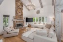 Salon - 746 Ch. Des Pommetiers, Magog, QC  - Indoor Photo Showing Living Room With Fireplace 