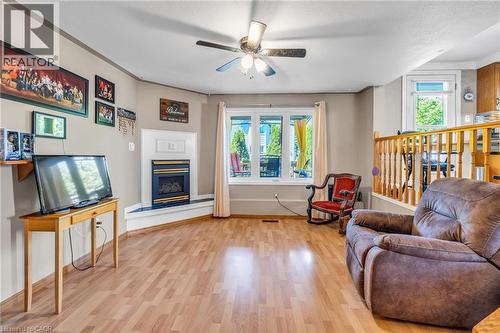 111B Miller Crescent, Palmerston, ON - Indoor Photo Showing Living Room With Fireplace