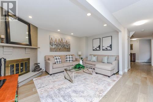 62 Atkins Circle, Brampton, ON - Indoor Photo Showing Living Room With Fireplace