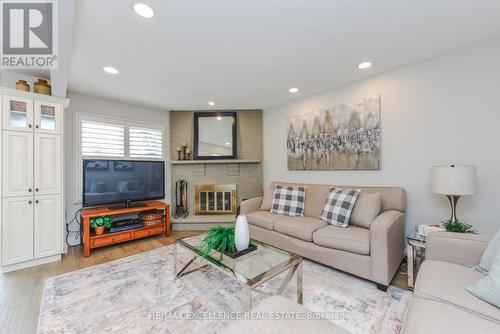 62 Atkins Circle, Brampton, ON - Indoor Photo Showing Living Room With Fireplace