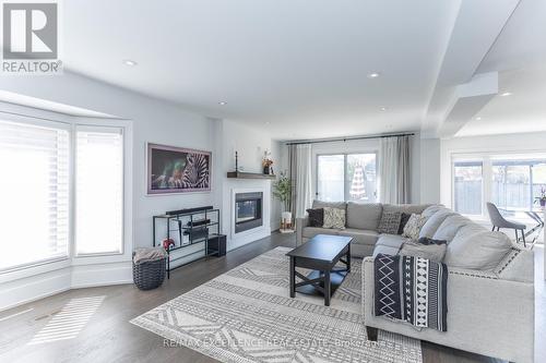 2 Pebble Beach Court, Brampton, ON - Indoor Photo Showing Living Room With Fireplace