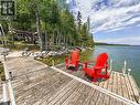 168 Fox Run Way, Mindemoya, Manitoulin Island, ON  - Outdoor With Body Of Water With Deck Patio Veranda 