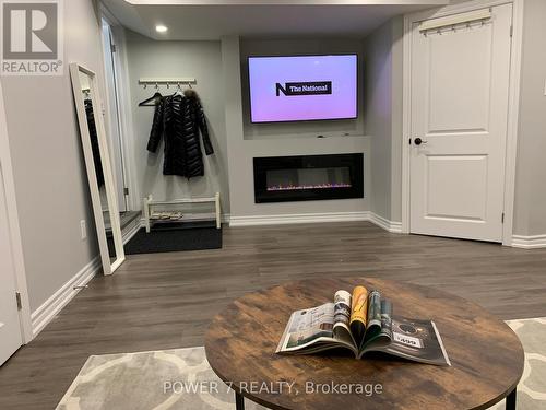 Lower - 23 Donald Buttress Boulevard E, Markham, ON - Indoor With Fireplace