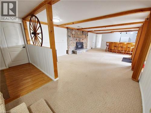 17 Cemetery Road, Norfolk County, ON - Indoor Photo Showing Other Room With Fireplace