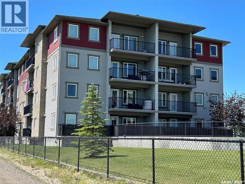 210 308 Petterson Drive, Estevan, SK - Outdoor With Balcony With Facade