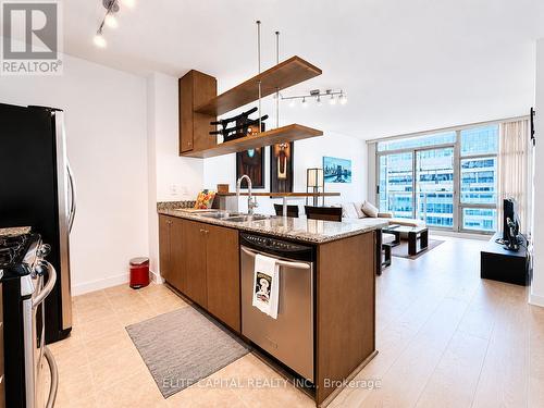 1008 - 10 Navy Wharf Court, Toronto, ON - Indoor Photo Showing Kitchen With Double Sink