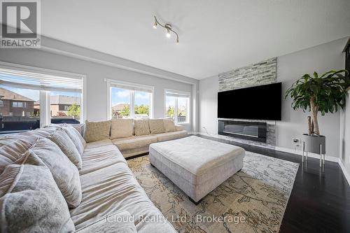 795 Robert Ferrie Drive, Kitchener, ON - Indoor Photo Showing Living Room With Fireplace
