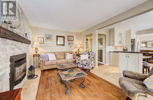 135 Royal Orchard Drive, Waterloo, ON - Indoor Photo Showing Living Room With Fireplace