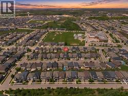 Aerial perspective showcasing a residential neighborhood with varied architectural styles - 