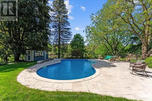 4 Wolf Crescent, Caledon, ON - Outdoor With In Ground Pool With Backyard