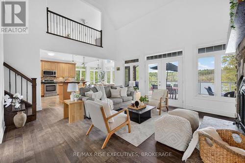 Great Room 18' Ceilings - 1206B Burnt Hills Road, Frontenac (Frontenac South), ON - Indoor Photo Showing Living Room
