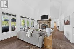 Great Room - Wood Burning Fireplace - 