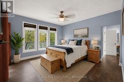 Primary, French Doors Virtually Staged - 