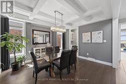 coffer ceilings in dining rm - 