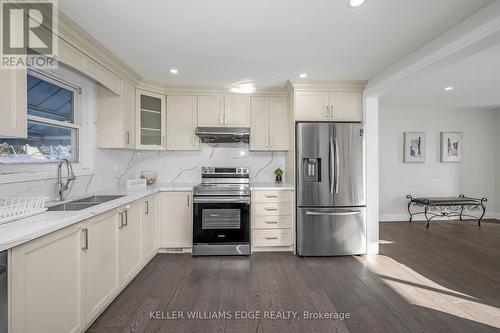 60 West 1St Street, Hamilton, ON - Indoor Photo Showing Kitchen With Double Sink
