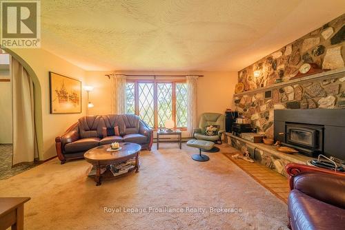17100 Highway 41, Addington Highlands (Addington Highlands), ON - Indoor Photo Showing Living Room With Fireplace