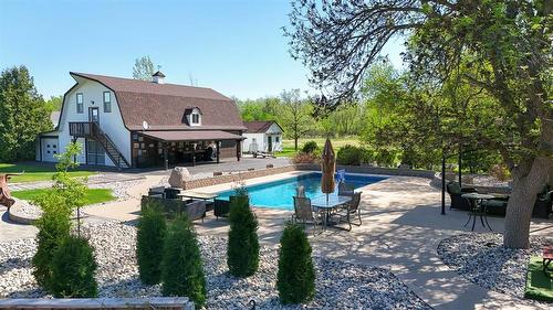 317 Pth 52 Highway W, Steinbach, MB - Outdoor With In Ground Pool With Deck Patio Veranda