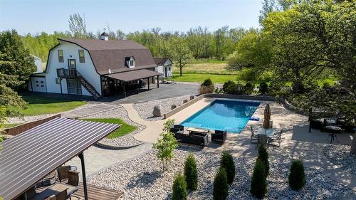 317 Pth 52 Highway W, Steinbach, MB - Outdoor With In Ground Pool With Deck Patio Veranda