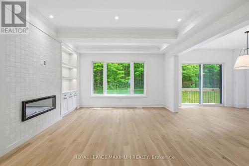 Main Level - Family & Breakfast - 19 Donsgrove Court, Vaughan, ON - Indoor With Fireplace