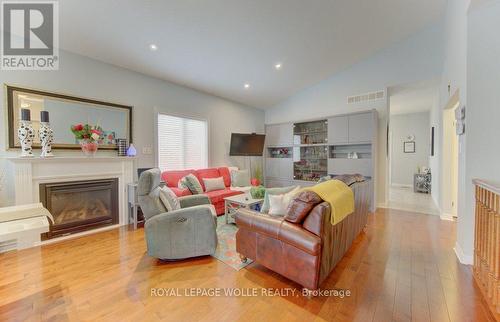 369 Zeller Drive, Kitchener, ON - Indoor Photo Showing Living Room With Fireplace