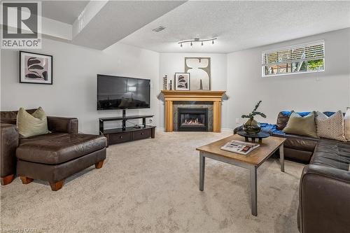39 Liam Drive, Ancaster, ON - Indoor Photo Showing Living Room With Fireplace