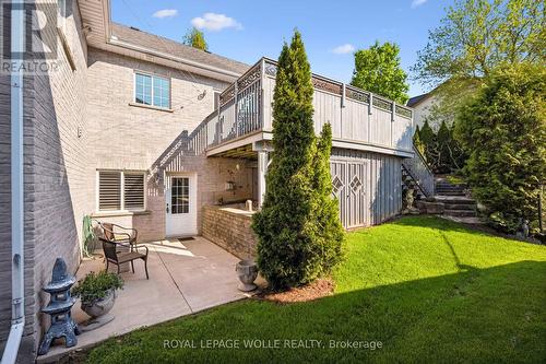 walk out from lower level - 20 Bonniewood Drive, Mapleton, ON - Outdoor With Exterior